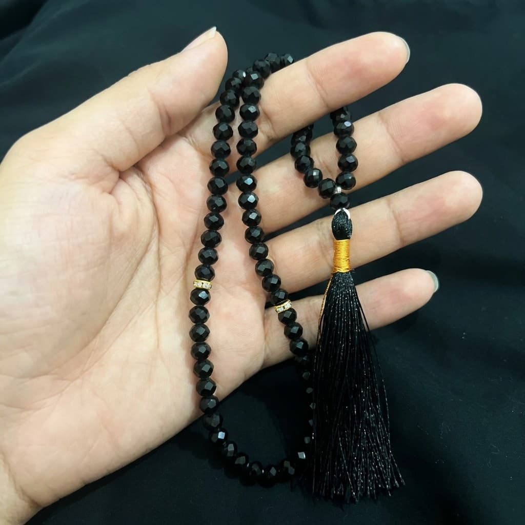 Crystal 100 Beads Tasbeeh – 6mm Prayer Beads (Multiple Colors)